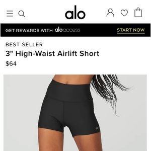 Alo Yoga Airlift shorts
